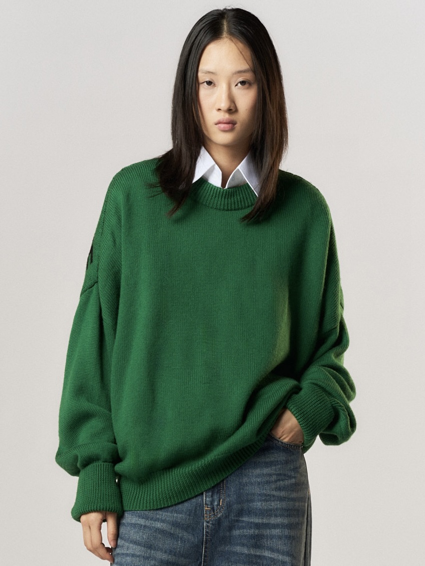 Picture of GREEN WOOL SWEATER