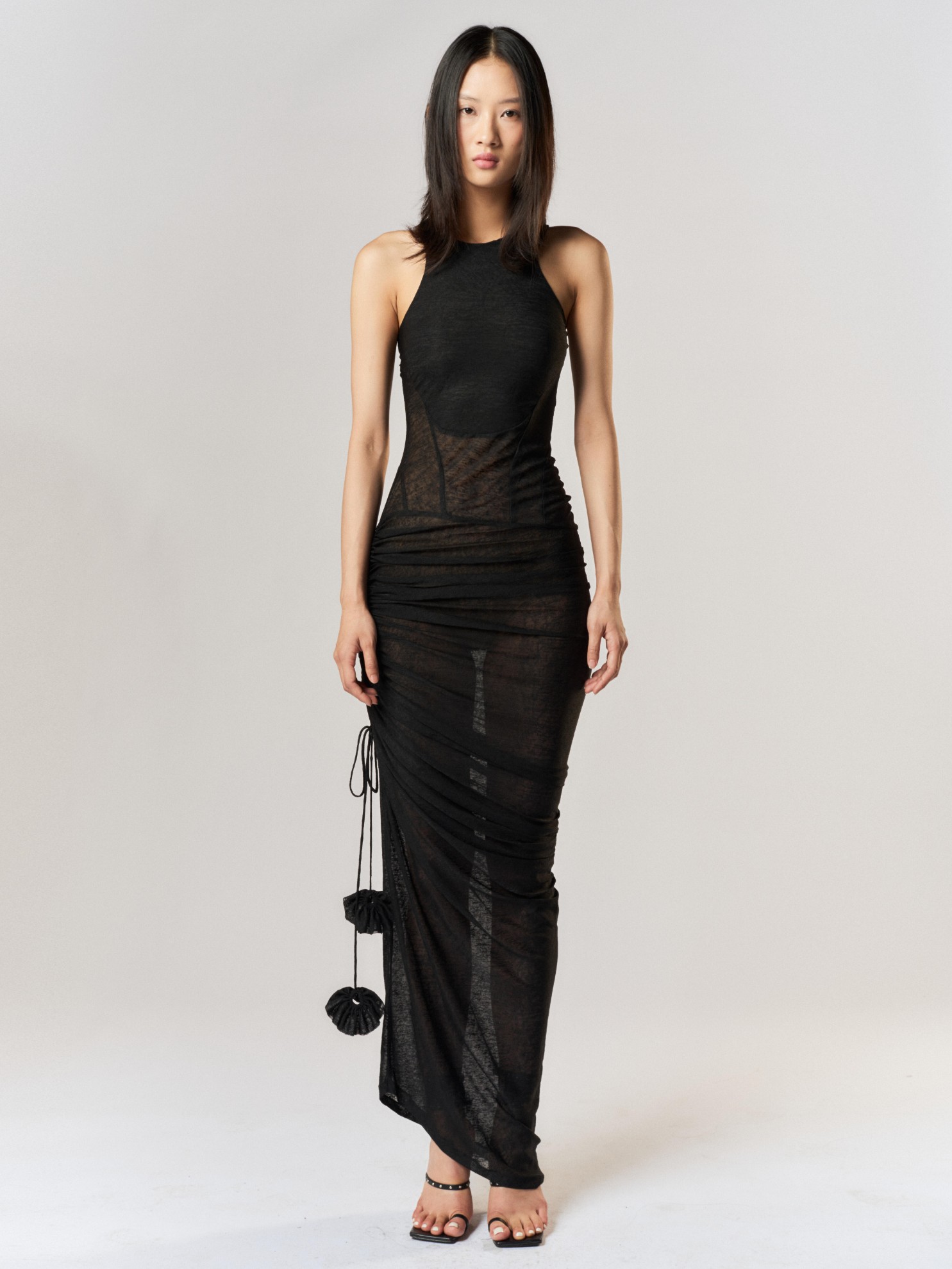 Picture of "CONIINE" BUSTIER BLACK DRESS