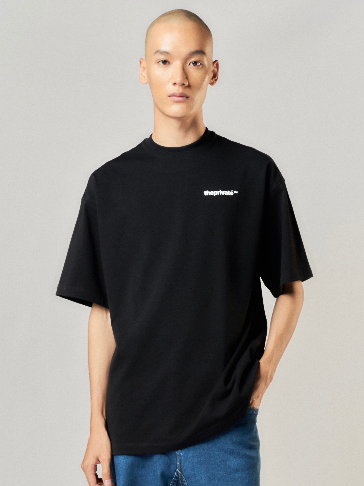 Picture of THE PRIVATE WAX T SHIRT IN BLACK