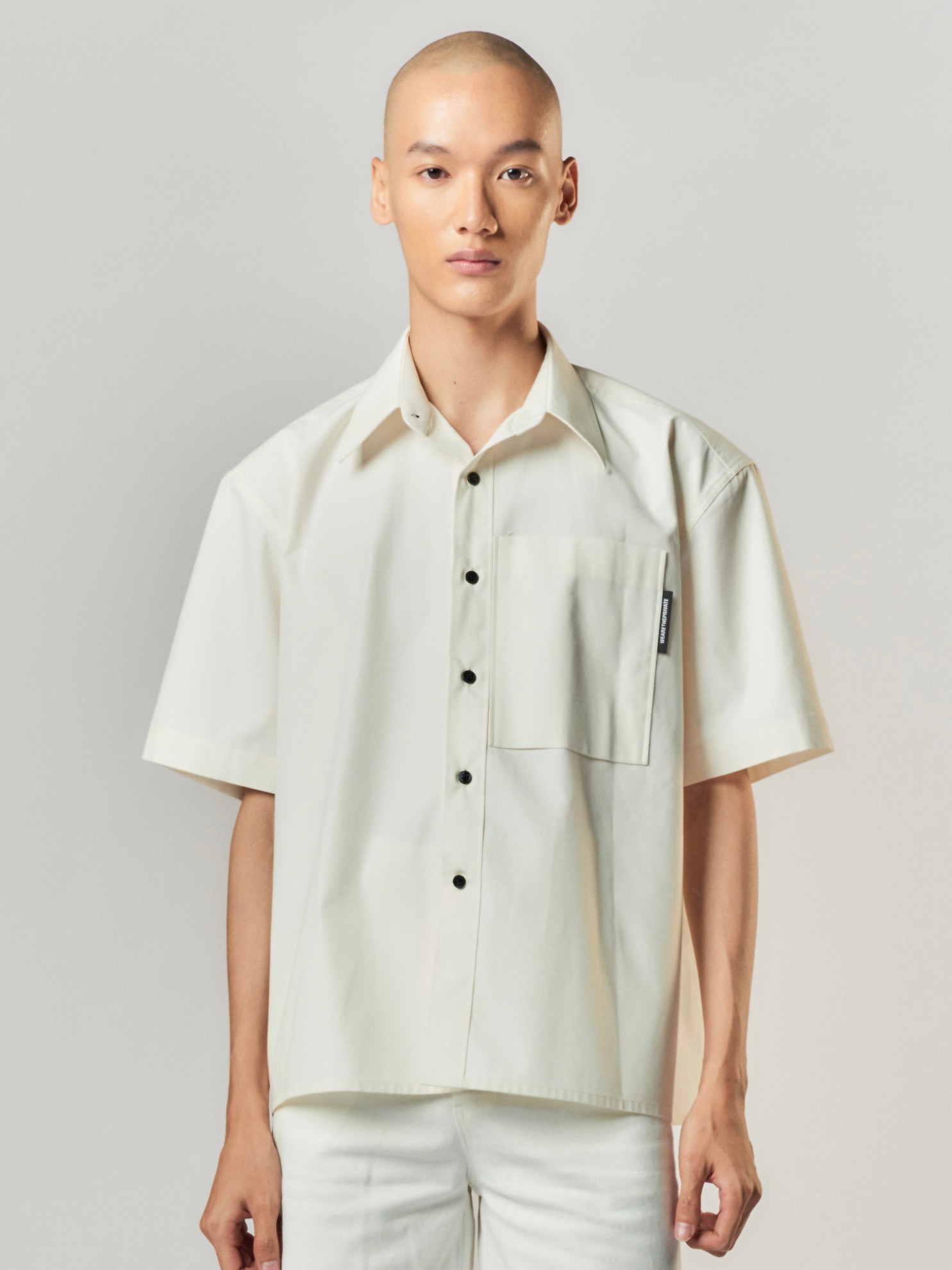 Picture of THE PRIVATE SHORT SLEEVE SHIRT IN OFF WHITE