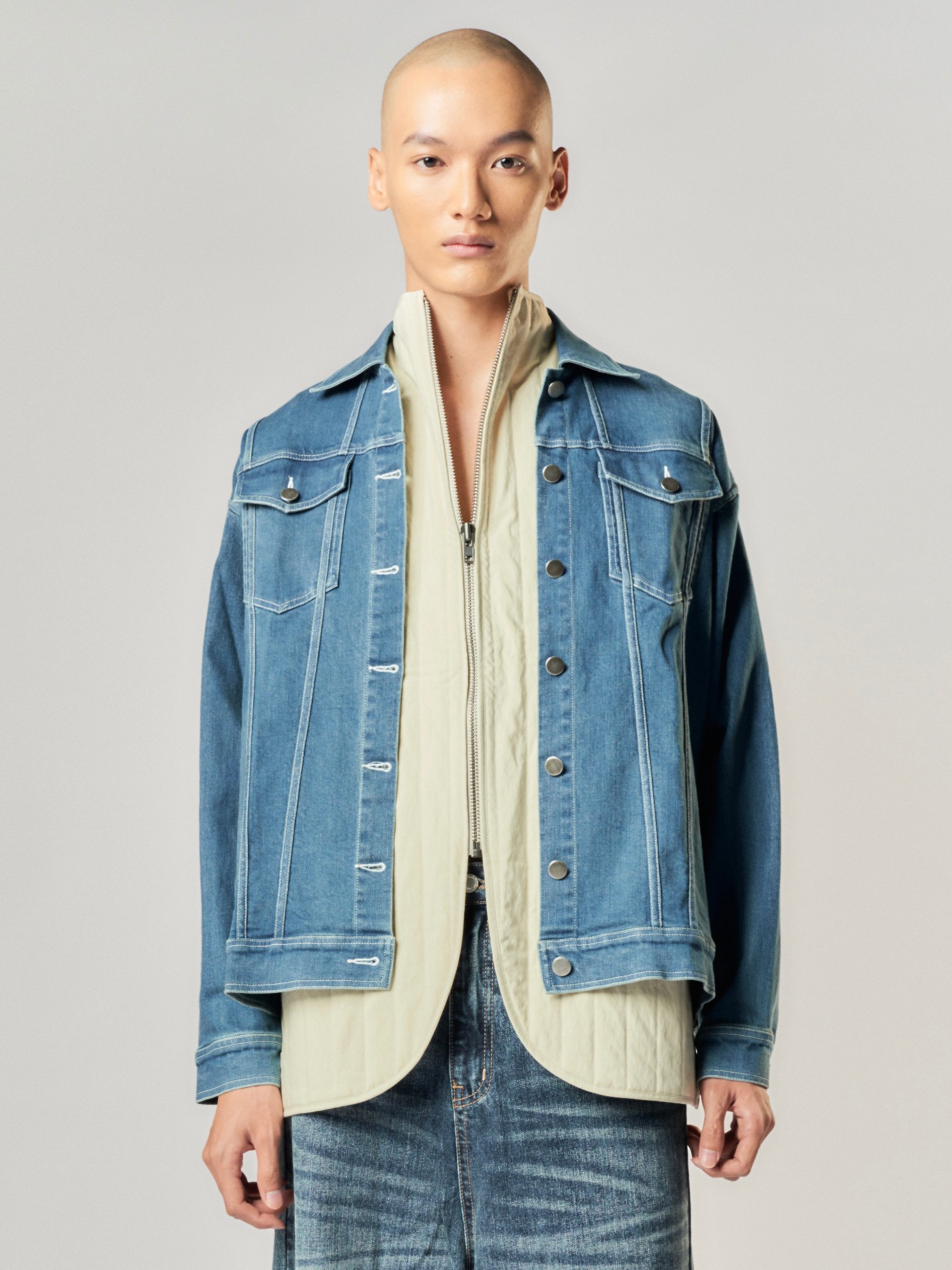 Picture of Denim Jacket with Detachable Lining