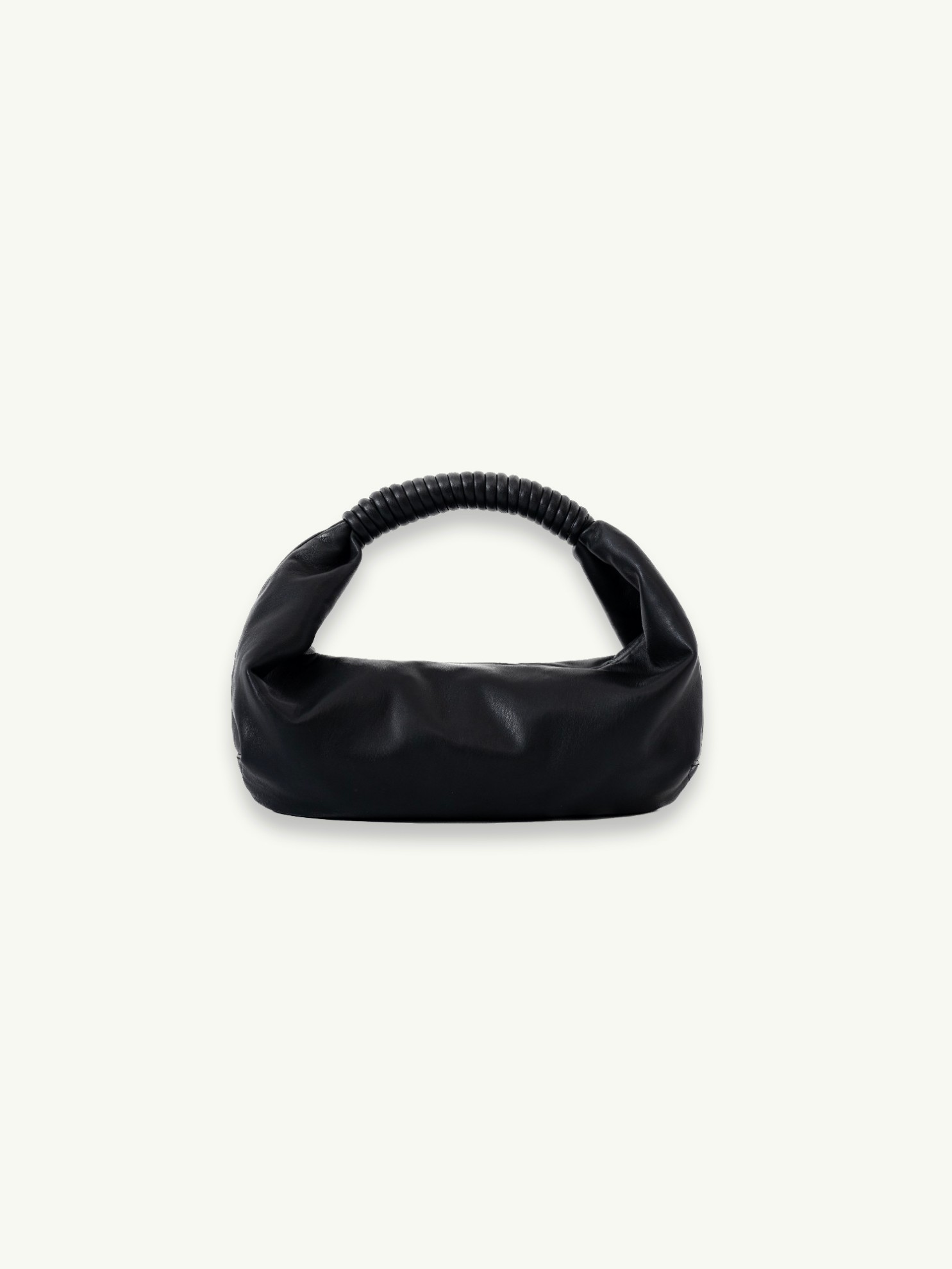 Picture of Vegan Leather Puffer Bag in Black