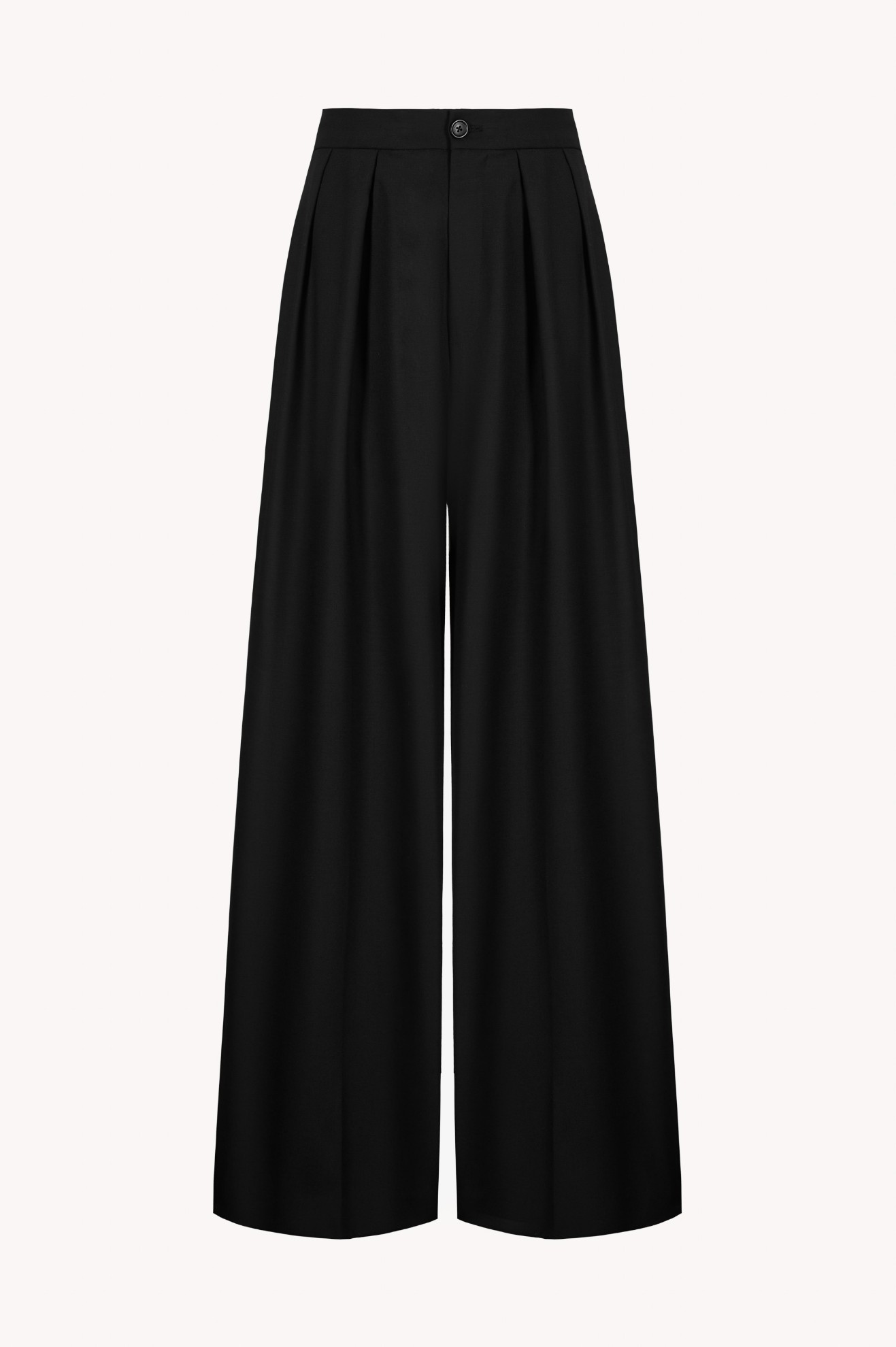 Picture of DHY LOOSE PANTS WITH FRONT PLEATS in BLACK