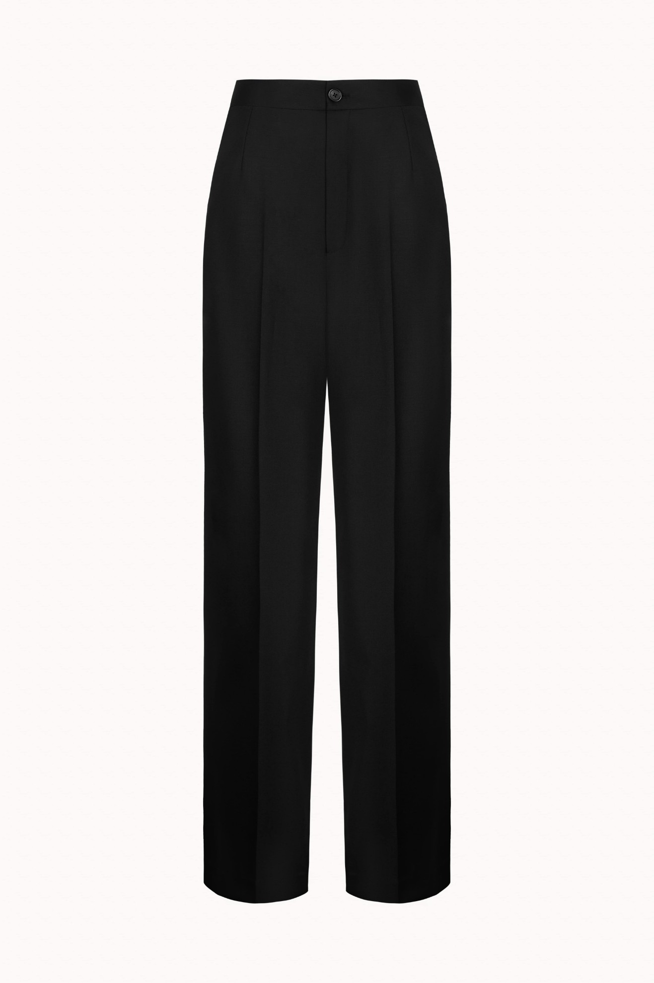 Picture of DHY STRAIGHT LEG PANTS WITH FRONT DARTS IN BLACK