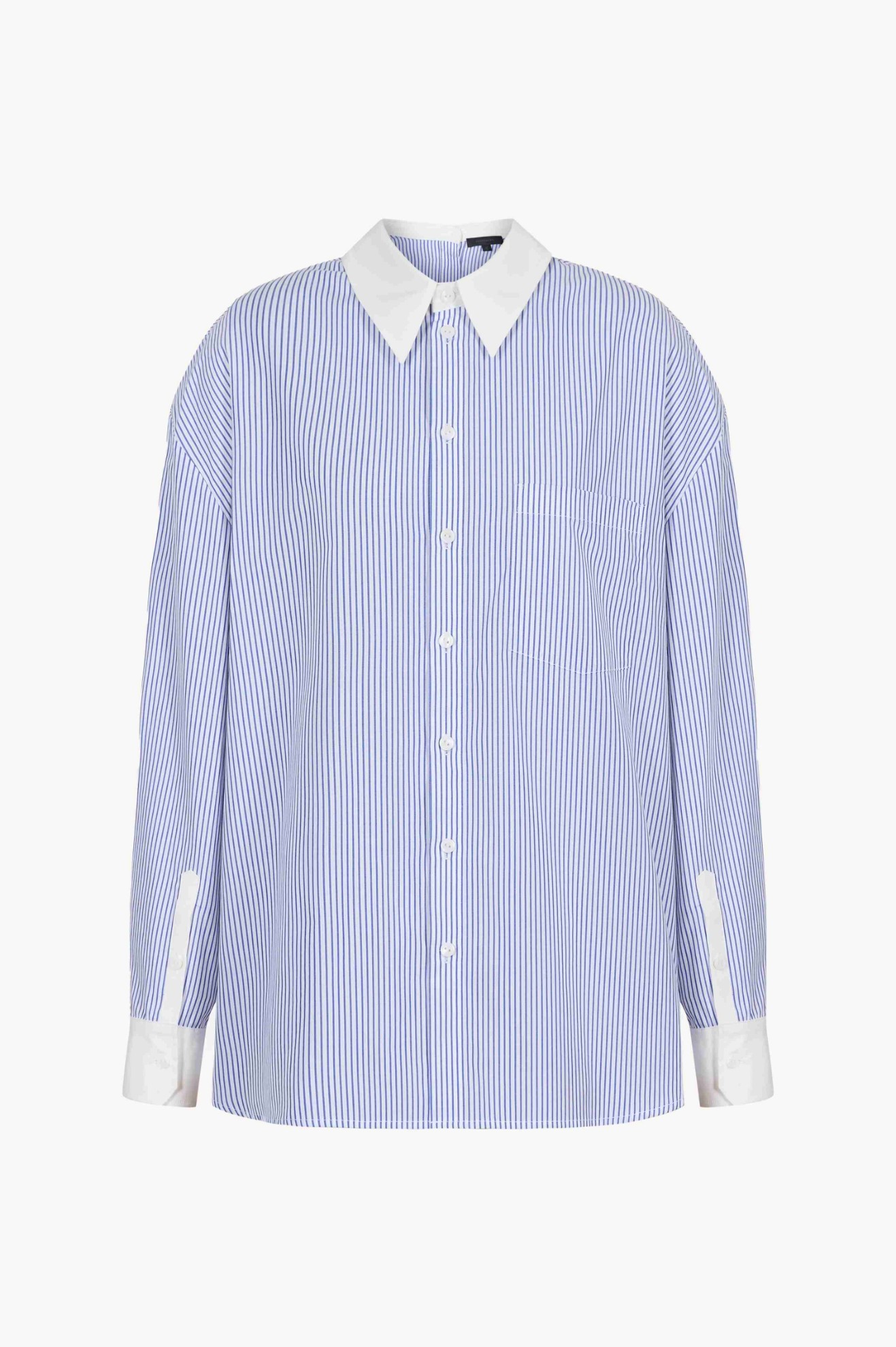 Picture of DHY OVERSIZED STRIPE SHIRT IN LIGHT BLUE