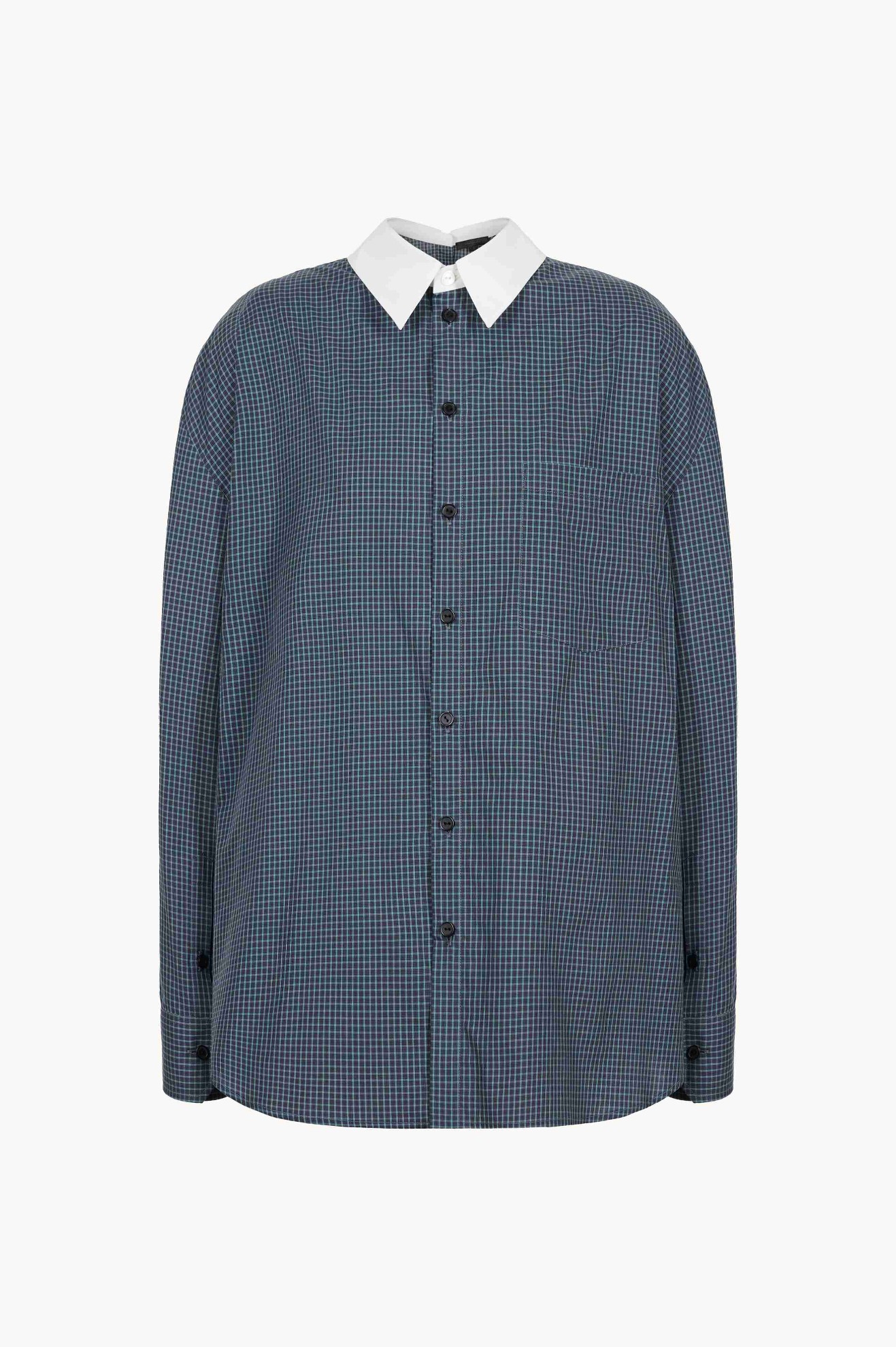 Picture of DHY OVERSIZED STRIPE SHIRT IN NAVY